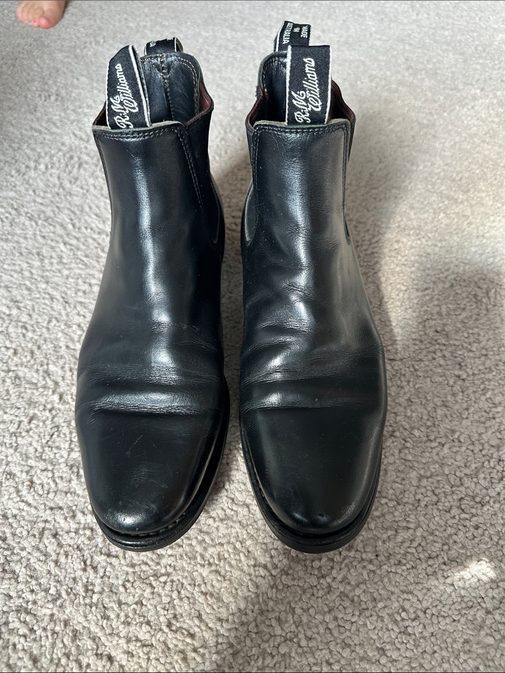 R.M. Williams Black Leather Chukka Boots - Men's 5